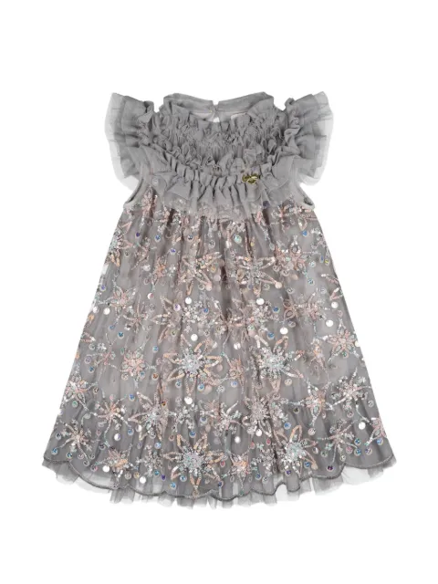 ANGEL'S FACE KIDS Dominique sequin-embellished ruffled dress