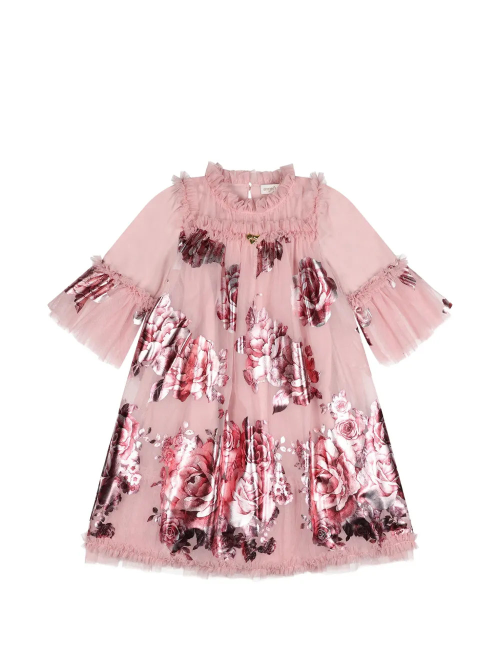 ANGEL'S FACE KIDS Abito Kristi a fiori con ruches - Rosa