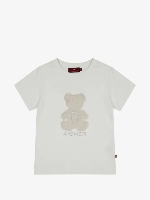 Aigner Kids t-shirt à patch ourson