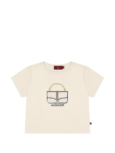 Aigner Kids bag-print T-shirt
