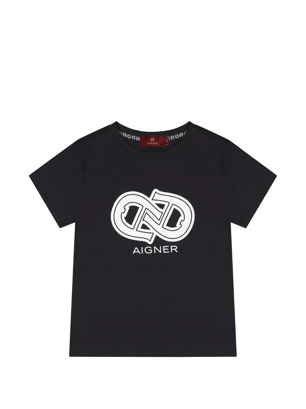 Aigner Kids T-shirt con logo - Nero