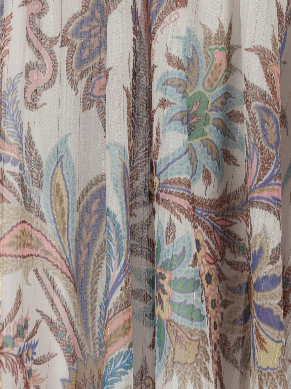 ETRO KIDS Lamé rok met paisley-print Beige