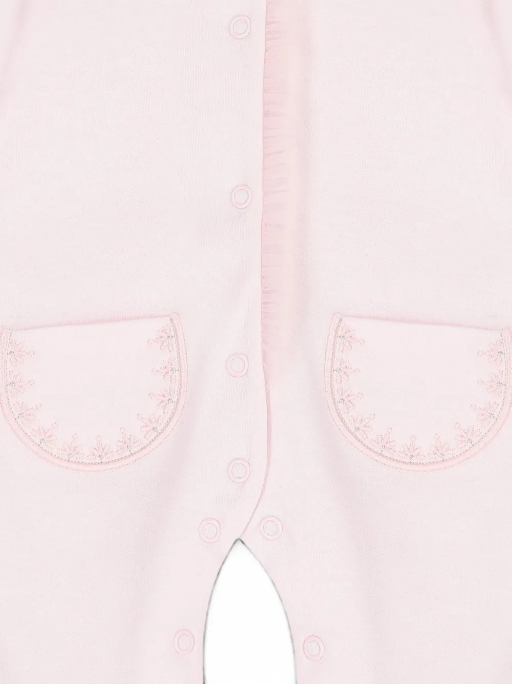 SOFIJA detail-embroidered ruffled pajamas Roze