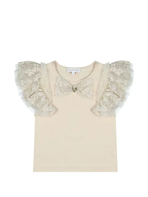 ANGEL'S FACE KIDS sequin-embellished ruffled T-shirt