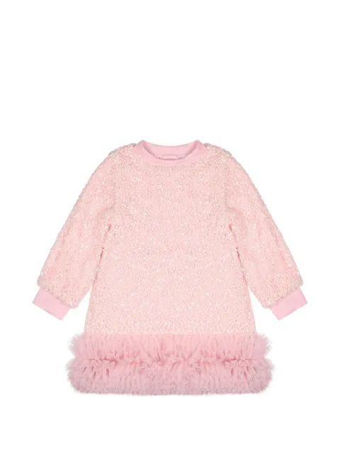 ANGEL'S FACE KIDS Jeanette sequin-embellished ruffled dress