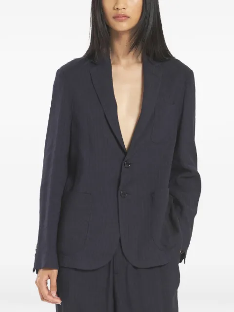 Barena Sila herringbone single-breasted blazer