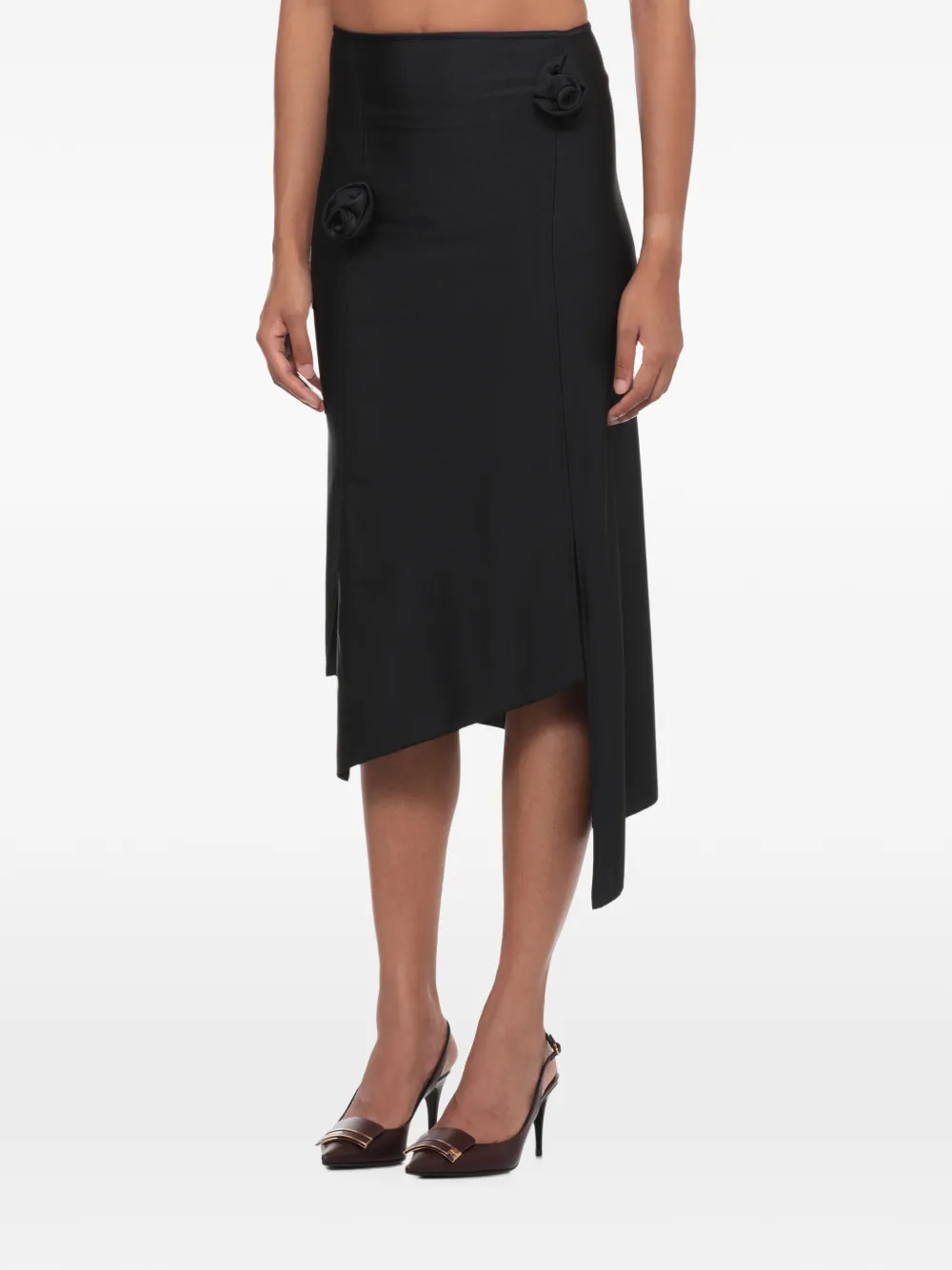 Coperni Rok met bloem Zwart