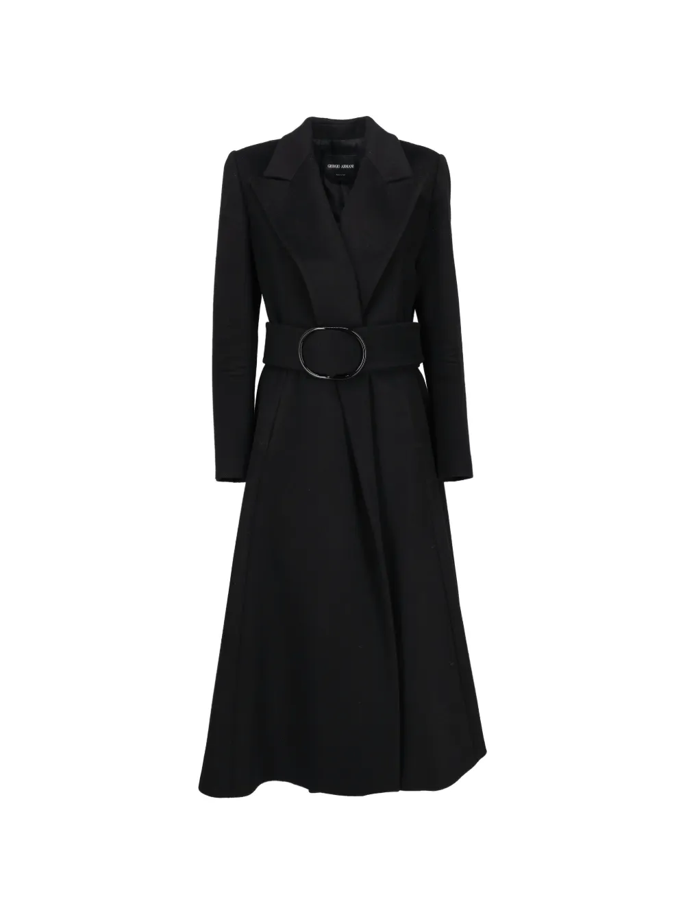 Giorgio Armani Pre-Owned belted coat - Black