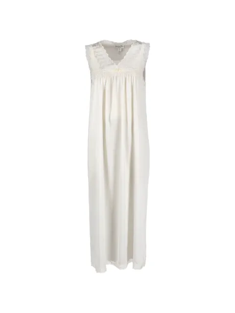 Christian Dior Pre-Owned lace-trim sleeveless dress