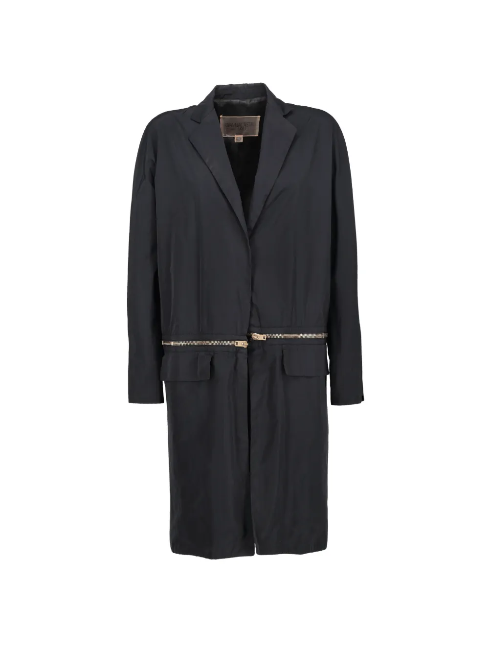 Giambattista Valli Vintage zip-detail coat - Schwarz