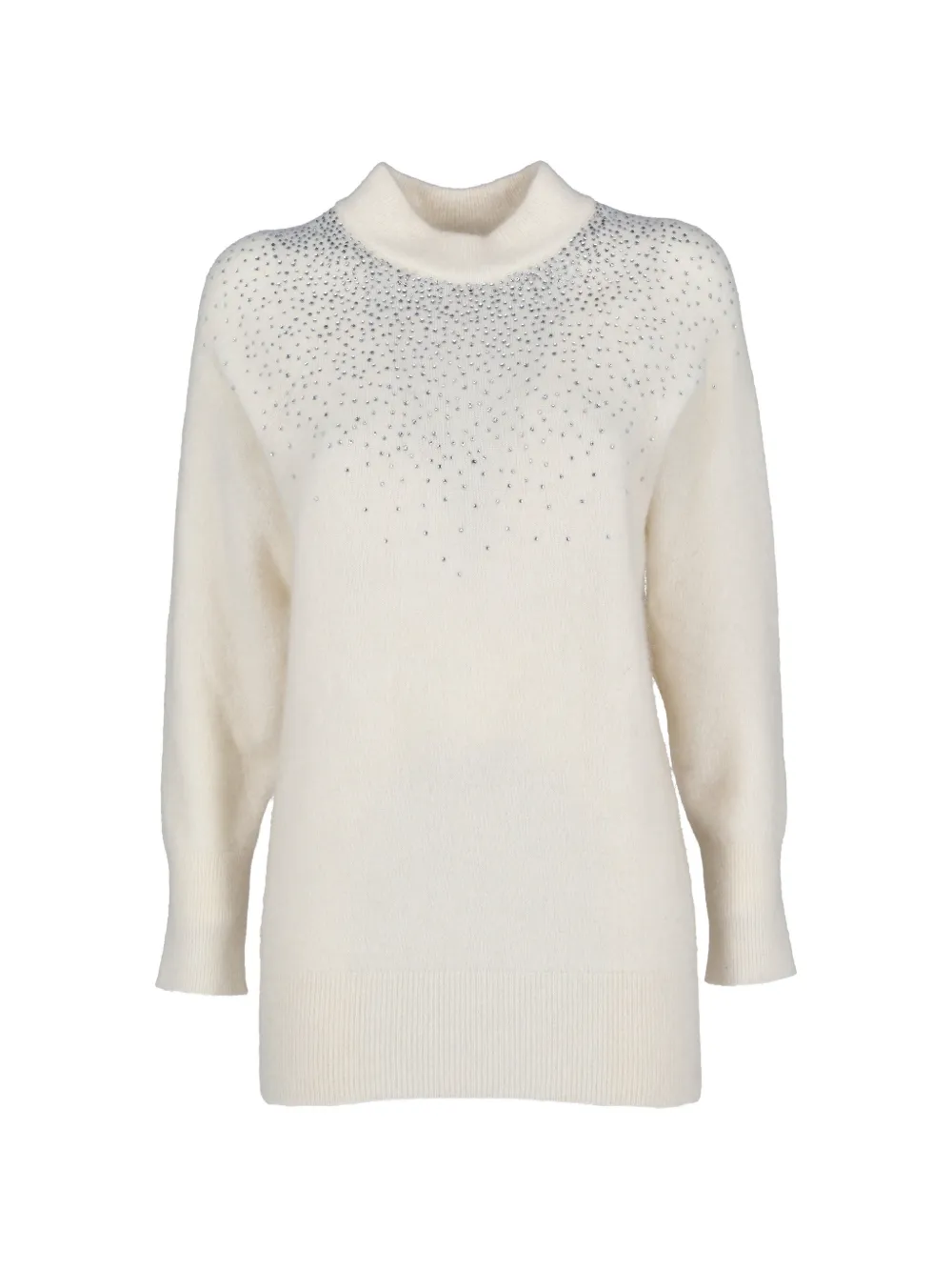 Blumarine Vintage crystal-embellished sweater - Weiß