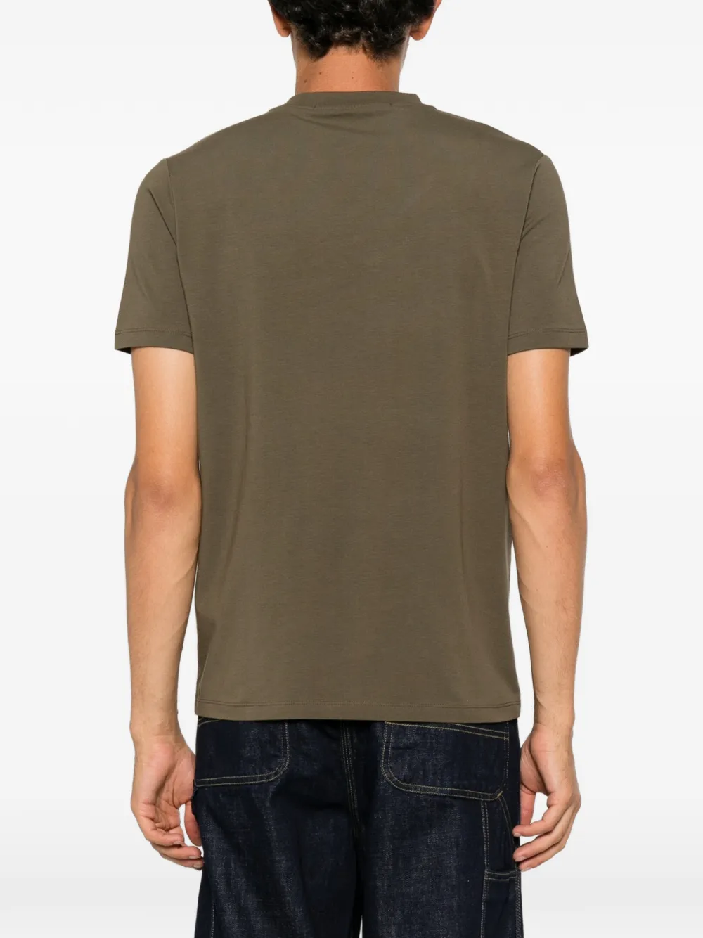 Karl Lagerfeld T-shirt met geborduurd logo Groen