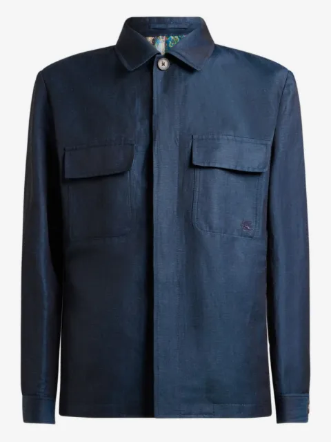 ETRO wool and linen shacket