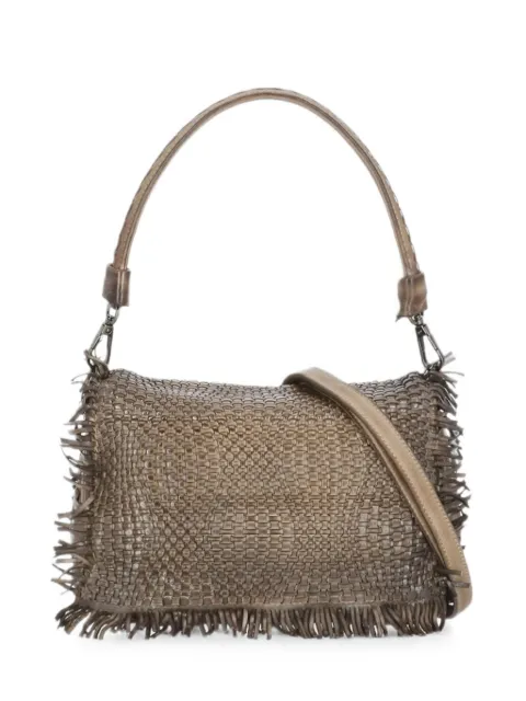 Reptile's House Anfora braided fringed shoulder bag