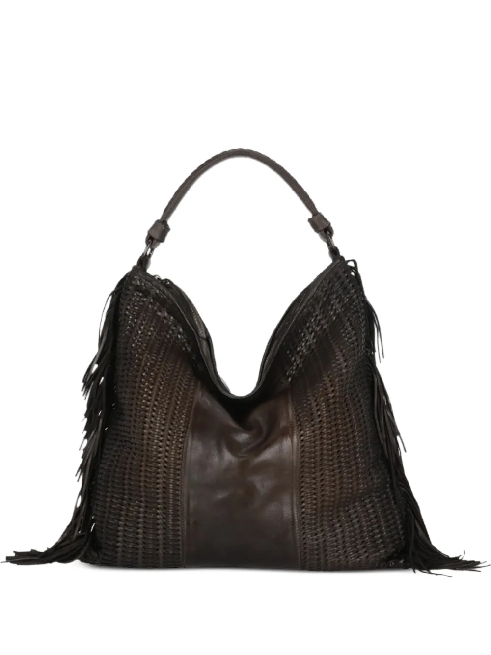 Reptile's House Vasia braided fringe-detail tote bag