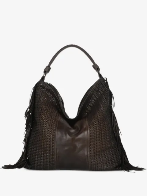 Reptile's House Vasia braided fringe-detail tote bag