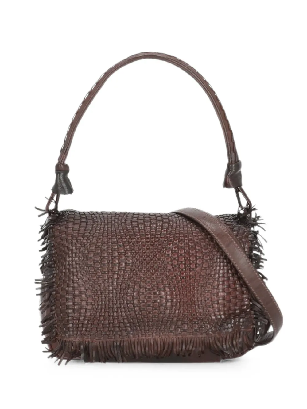 Reptile's House Anfora braided fringed tote bag