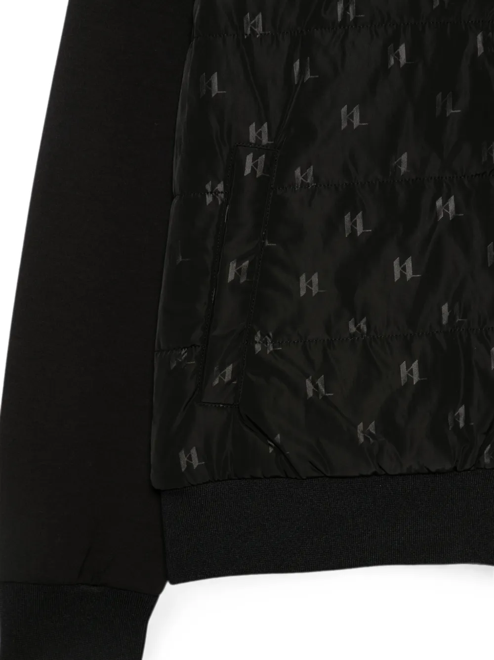 Karl Lagerfeld long-sleeves bomber jacket Zwart