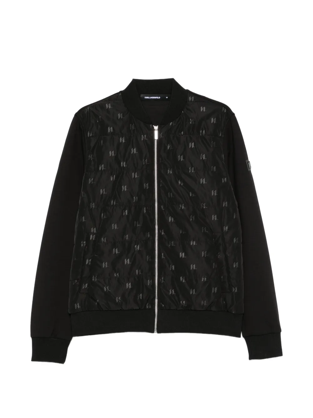 Karl Lagerfeld long-sleeves bomber jacket - Schwarz