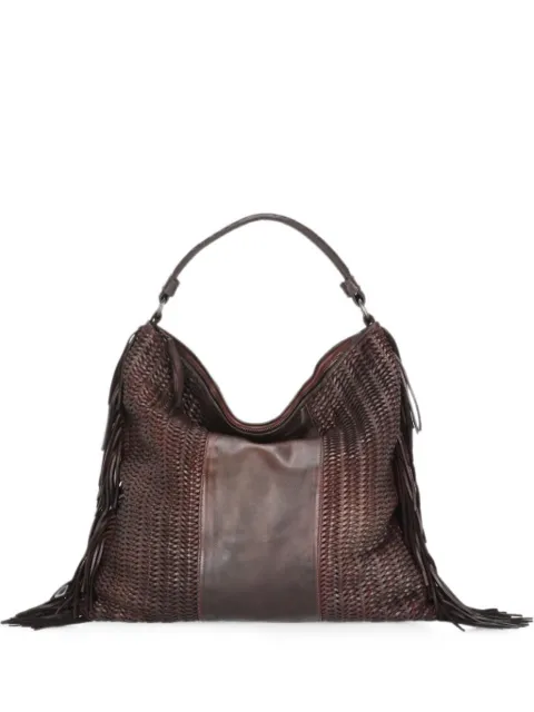 Reptile's House Vasia fringed leather tote bag
