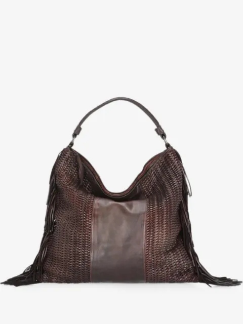 Reptile's House Vasia fringed leather tote bag