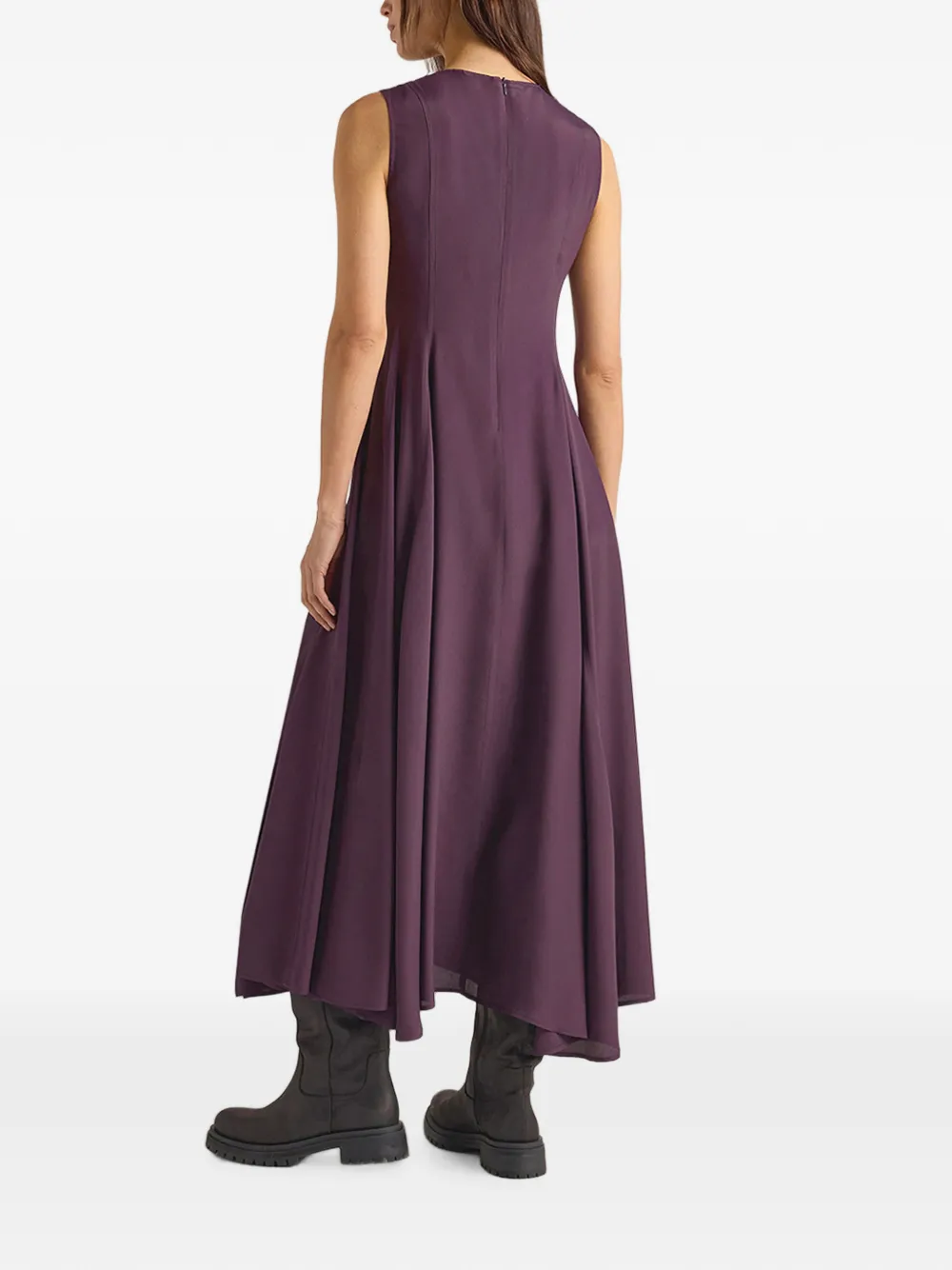 MOMONÌ Eldra flared midi-jurk Paars