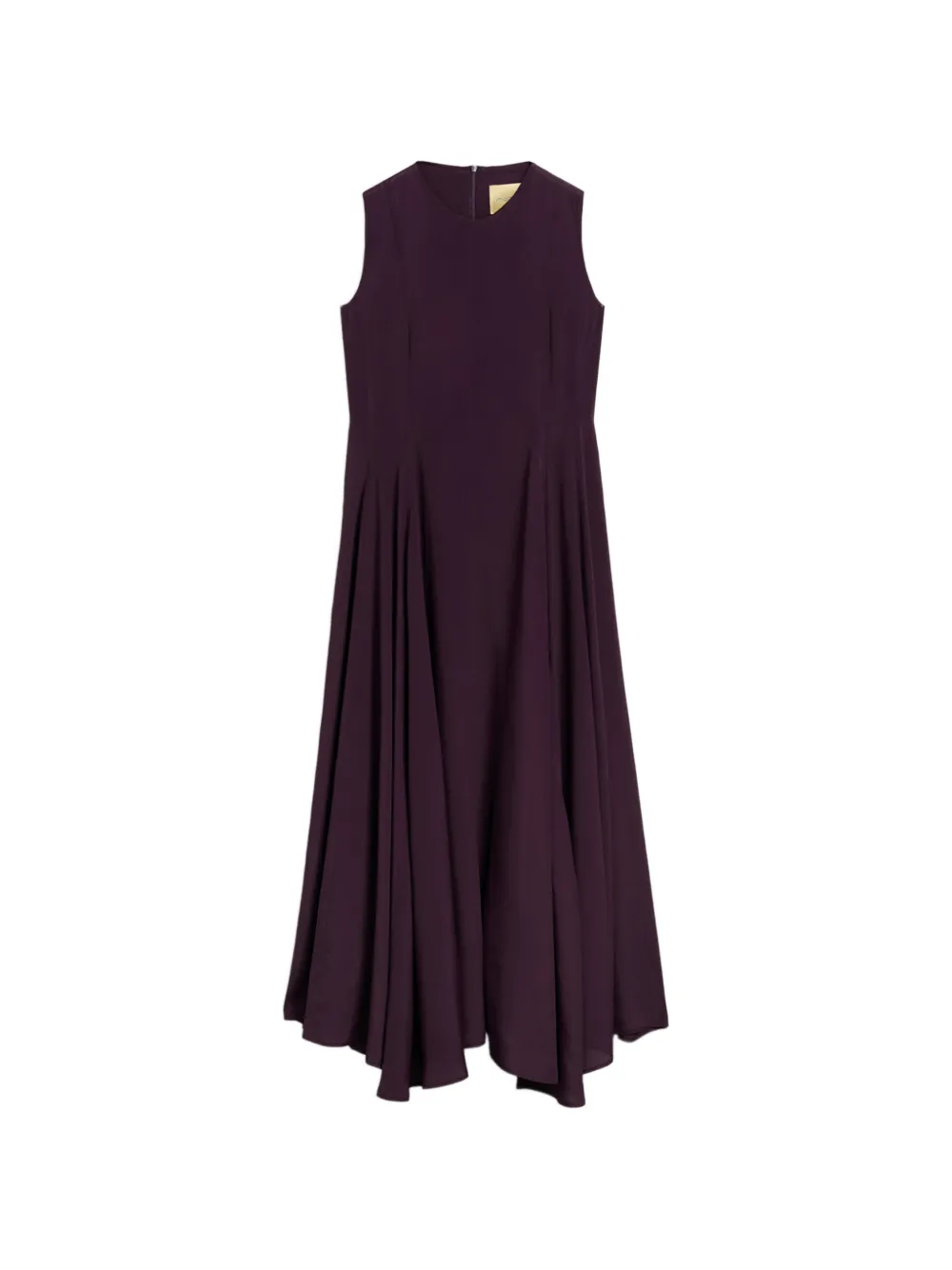 Momoní Eldra Flared Midi Dress In Burgundy
