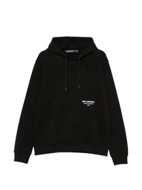 Karl Lagerfeld sudadera con capucha y logo