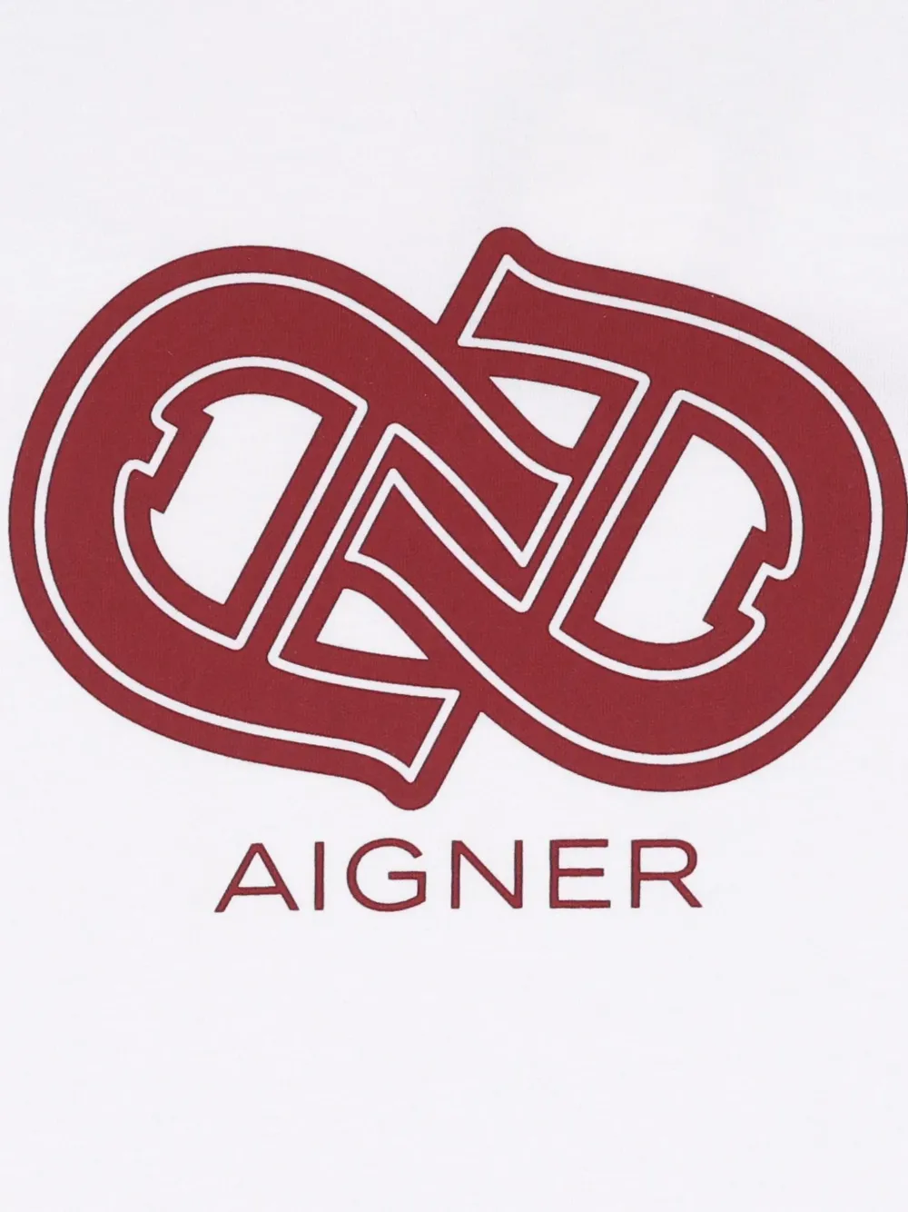 Aigner Kids T-shirt met logoprint Wit