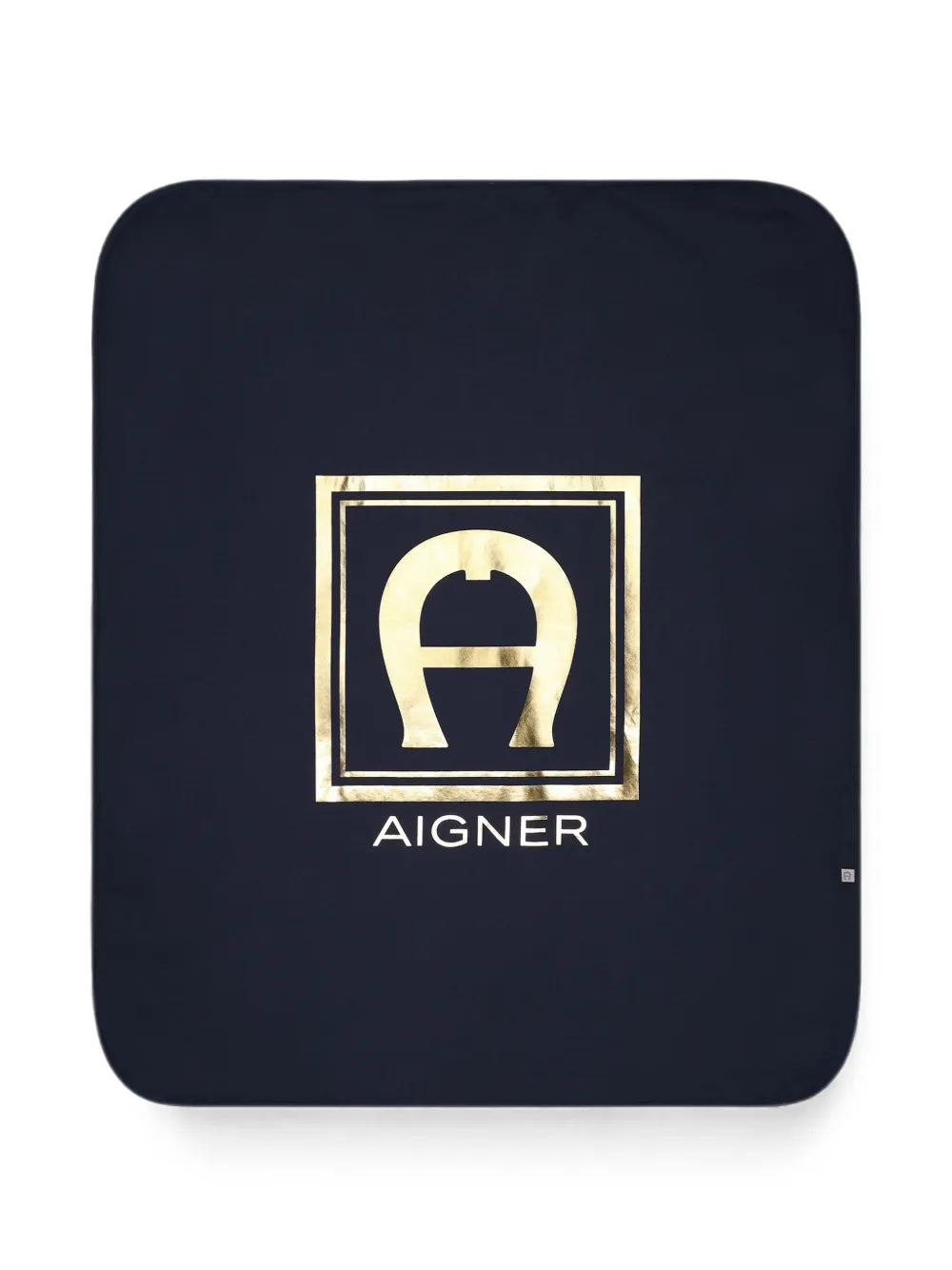 Aigner Kids Coperta con logo - Blu