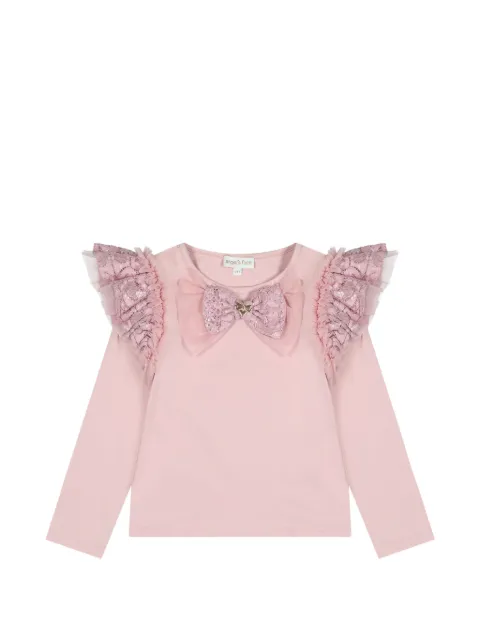 ANGEL'S FACE KIDS Carina ruffled bow-detail top