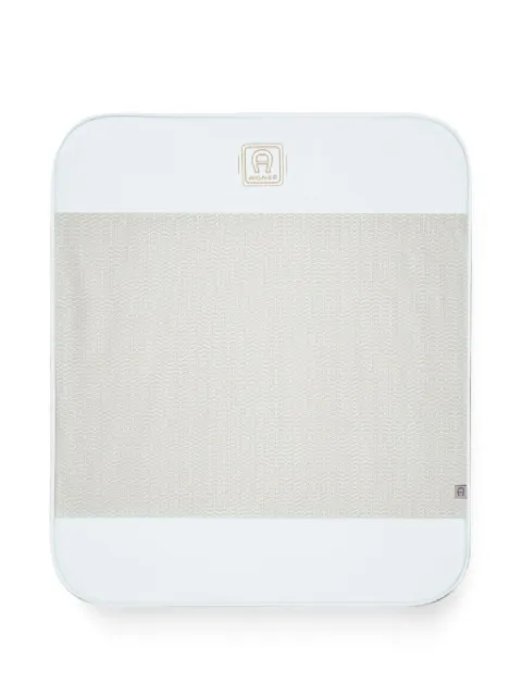 Aigner Kids logo-print embroidered blanket