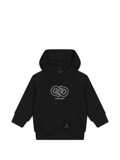 Aigner Kids Hoodie met geborduurd logo