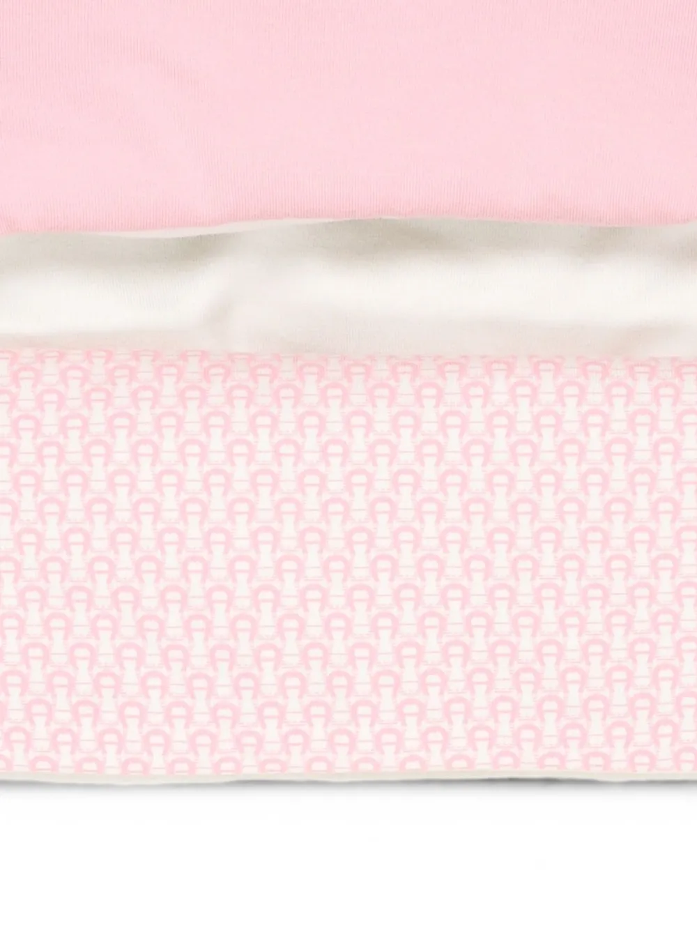 Aigner Kids Slaapzak met beer-patroon en logo-print Wit