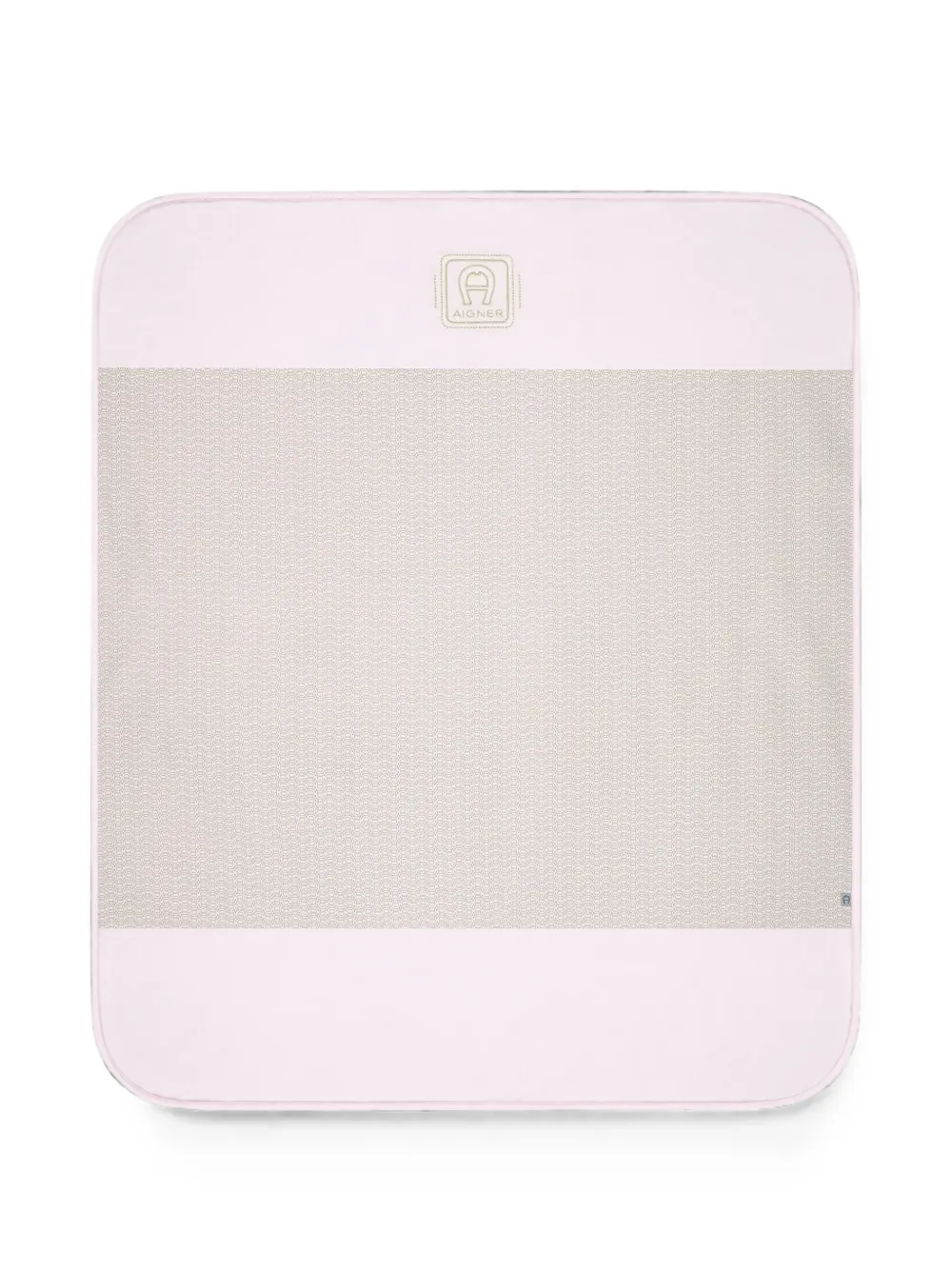 Aigner Kids monogram-pattern blanket - Rosa