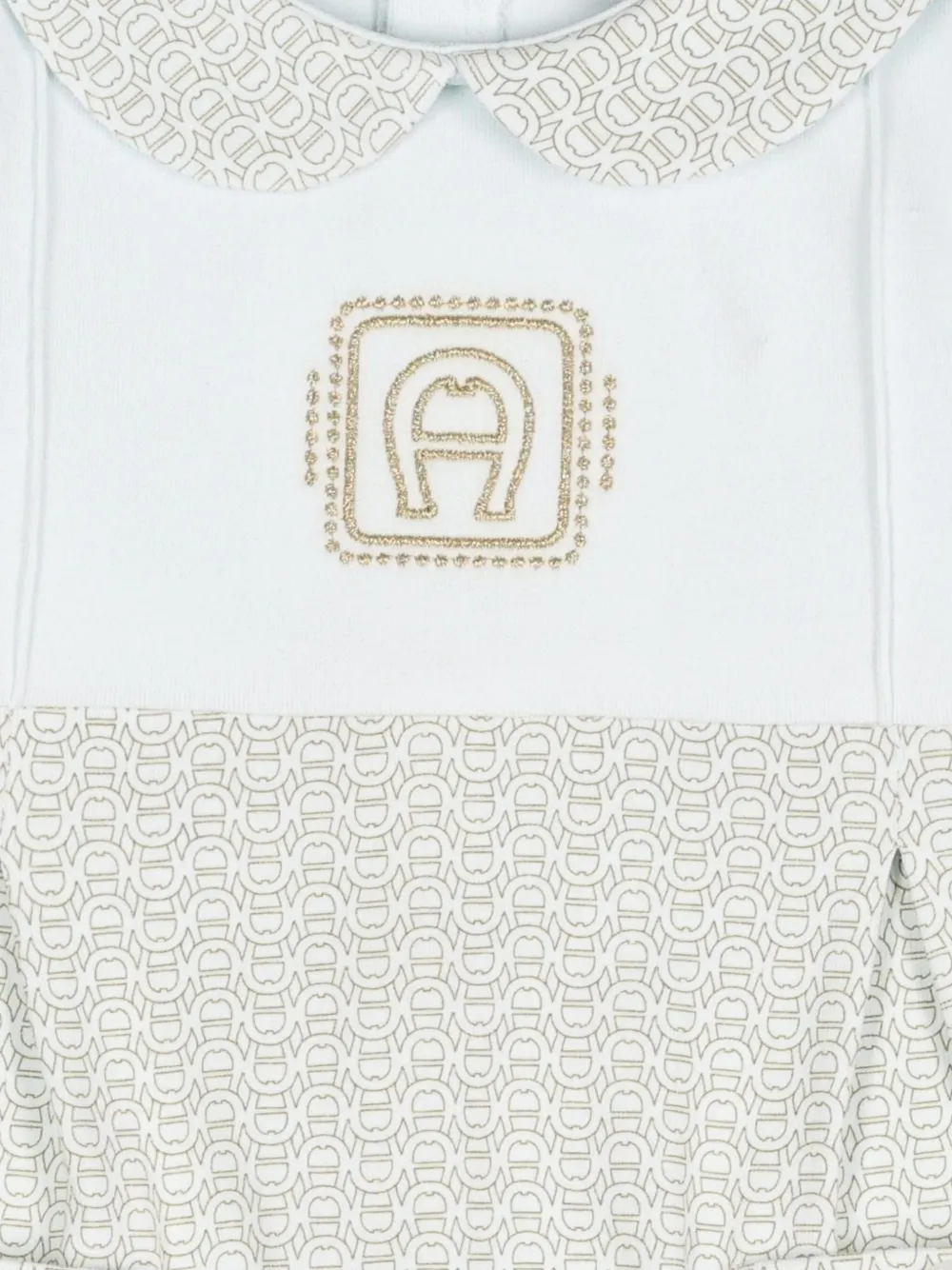 Aigner Kids Babypakje met geborduurd logo Wit