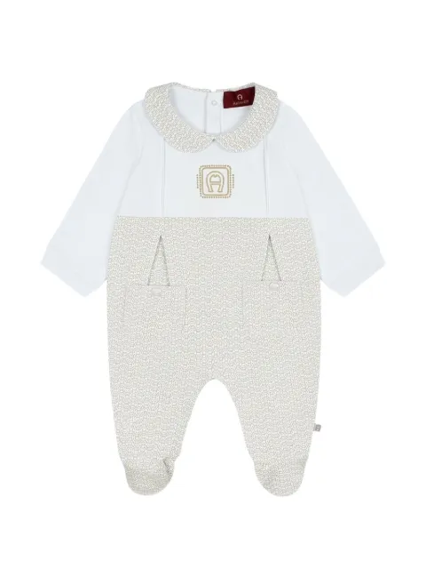 Aigner Kids logo-embroidered babygrow