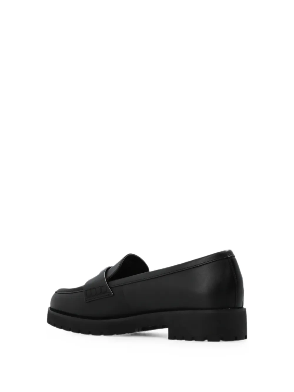 Michael Kors logo-plaque leather ballet flats Zwart