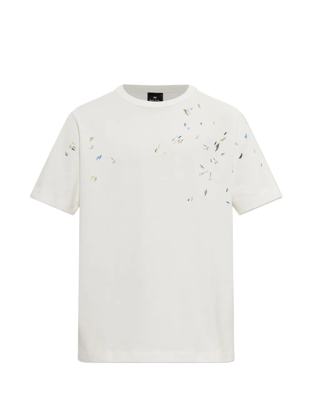PS Paul Smith scribble-print T-shirt - Bianco