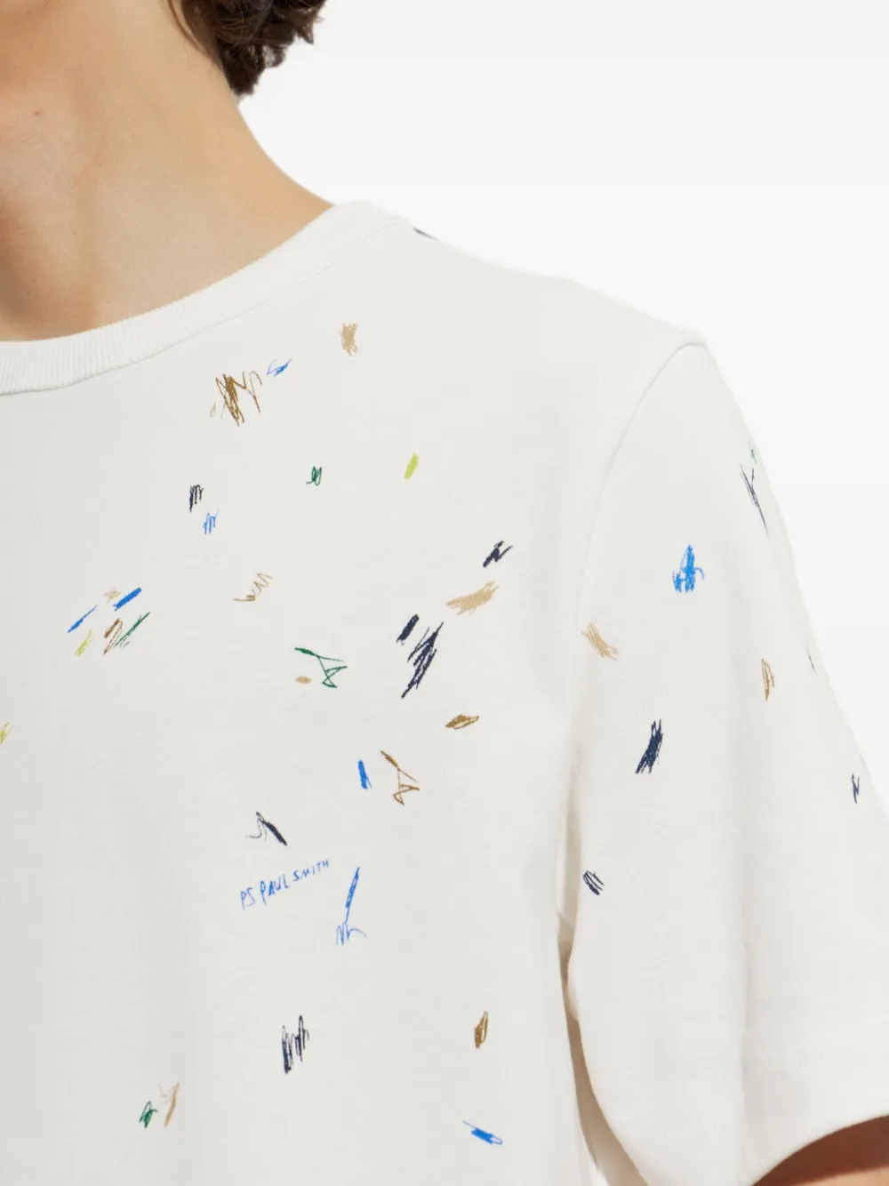 PS Paul Smith T-shirt met print Wit
