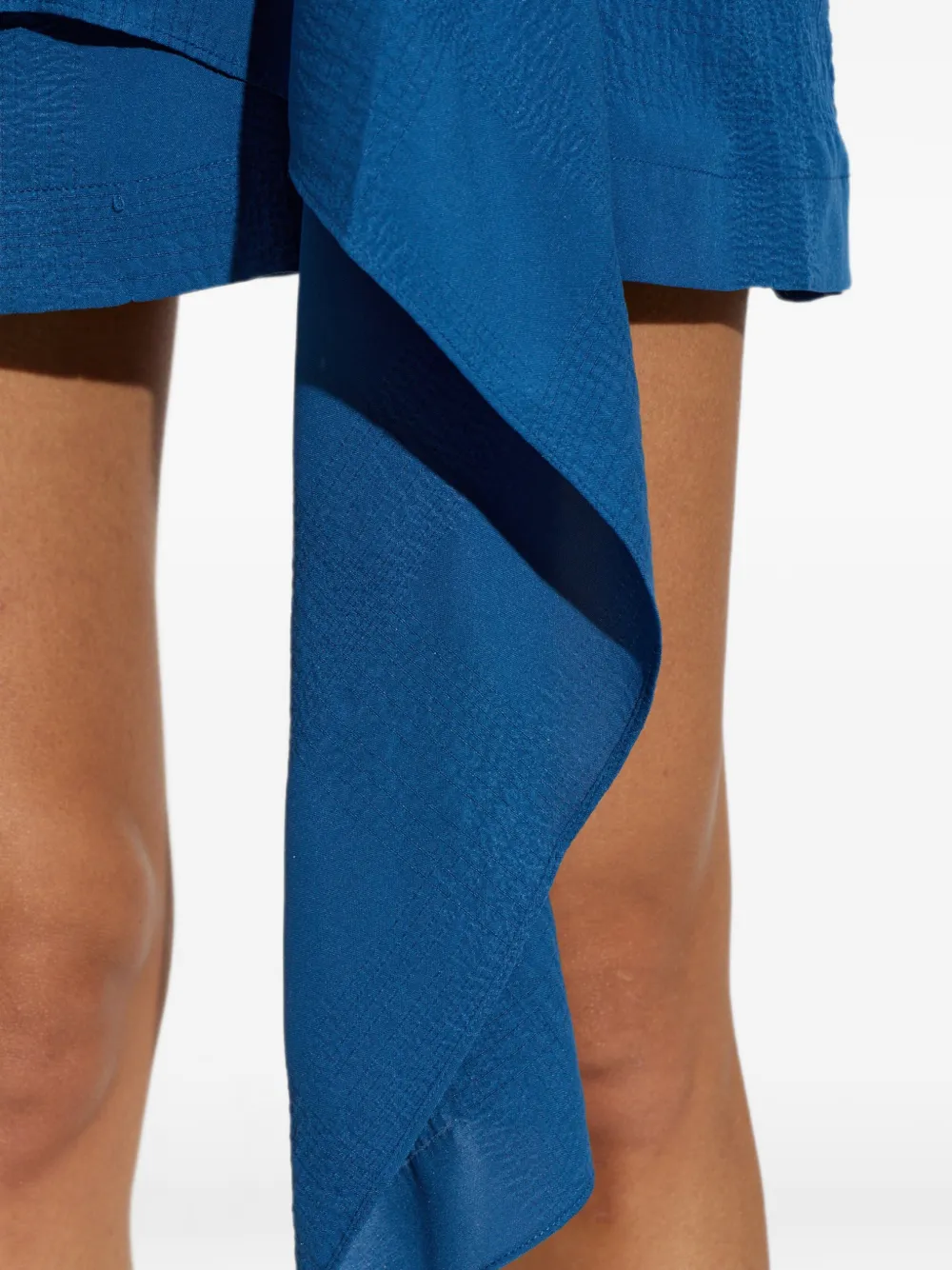 IRO Pully gedrapeerde gelaagde mini-rok Blauw