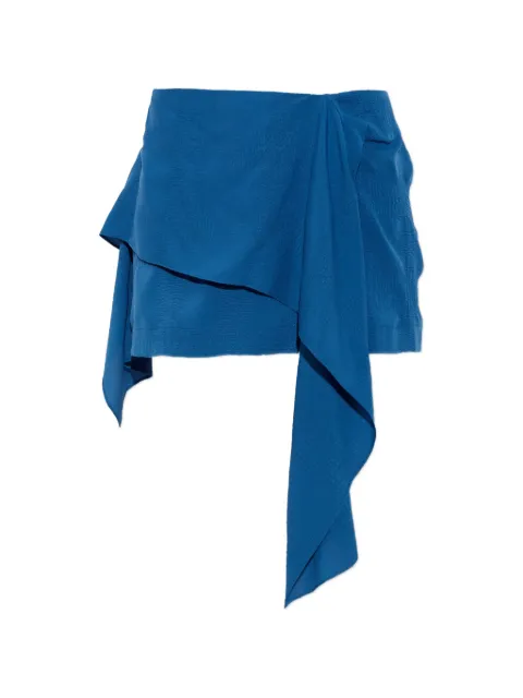 IRO Pully draped layered mini skirt