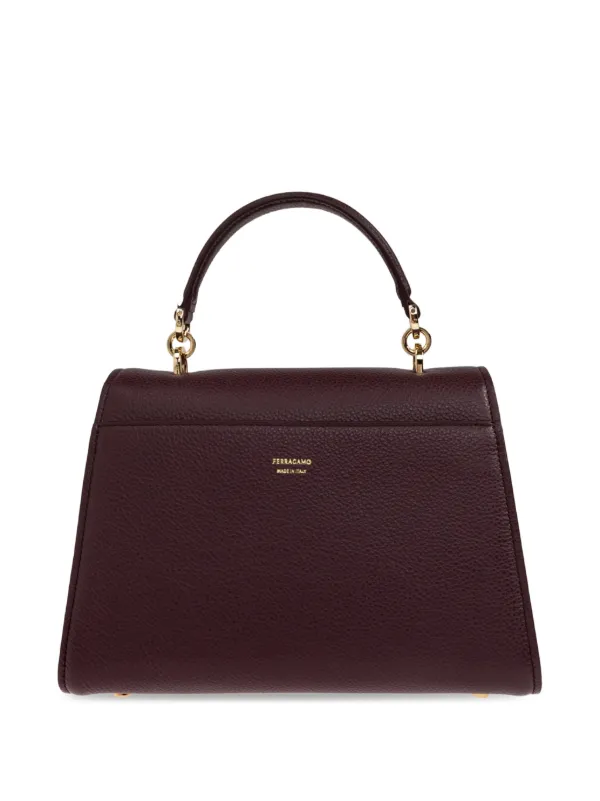 Ferragamo ダブルガンチーニ レザーハンドバッグ | レッド | FARFETCH JP