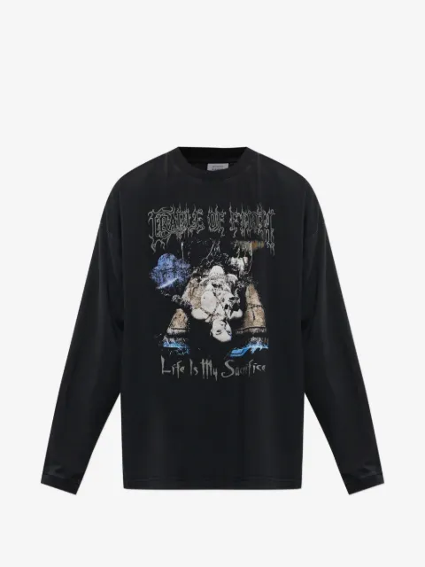VETEMENTS t-shirt imprimé à manches longues
