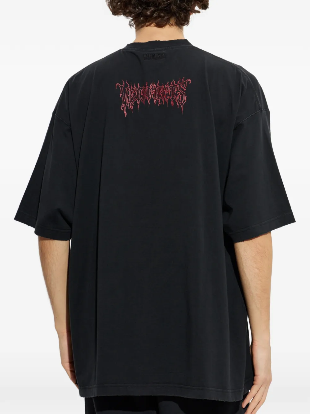 VETEMENTS T-shirt met grafische print Zwart