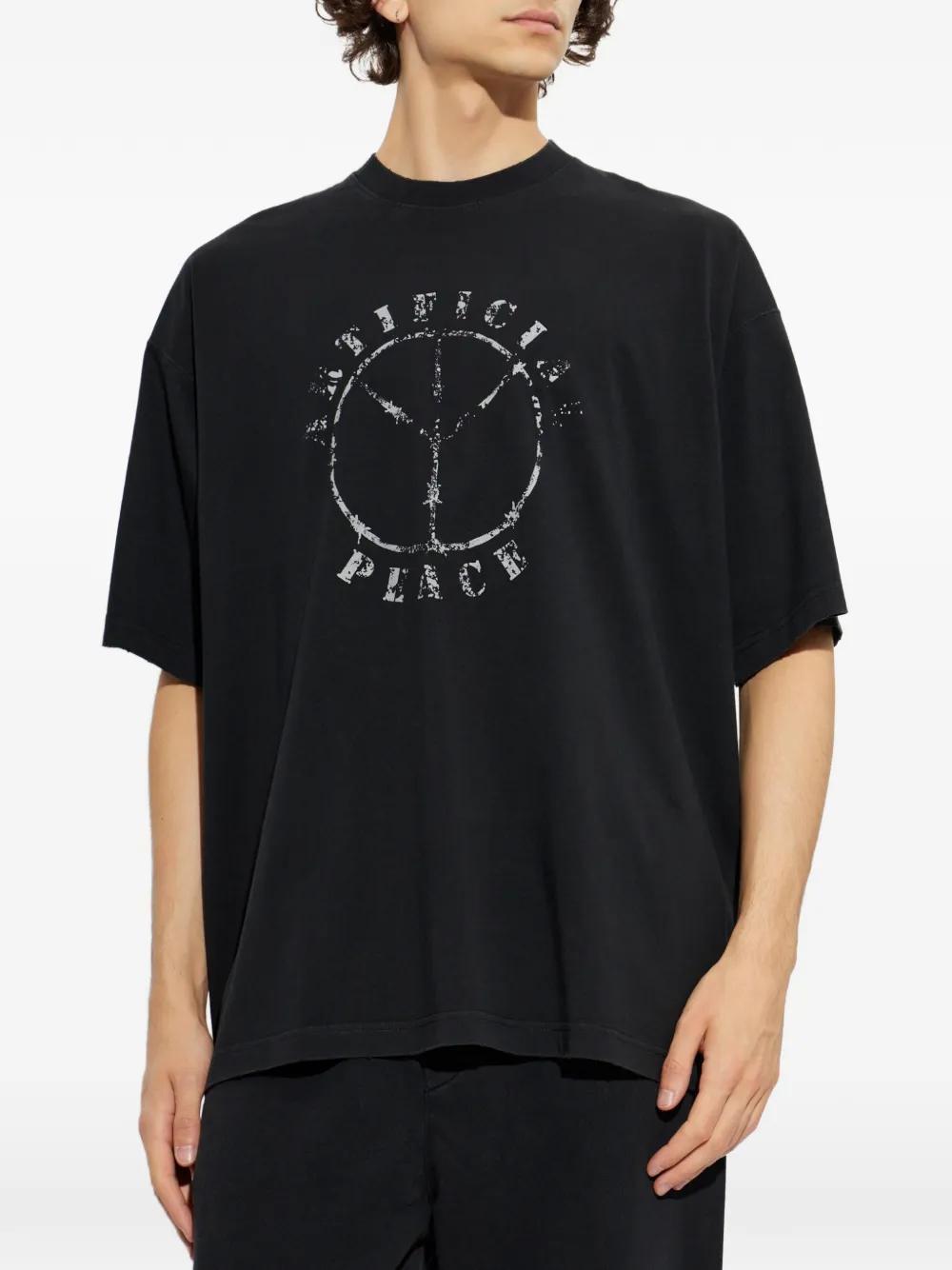 VETEMENTS graphic-print T-shirt Zwart