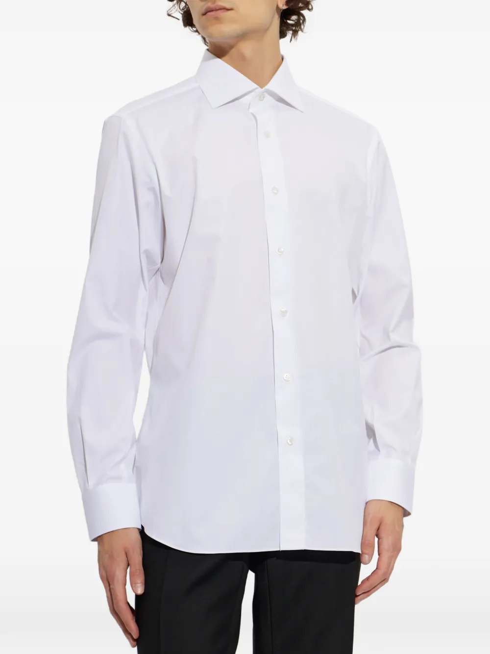 Brioni Overhemd met lange mouwen Wit