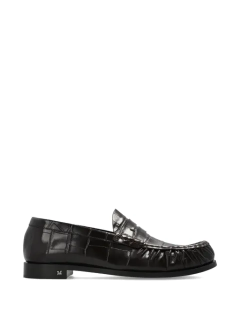 Max Mara Fingere Ballerinas mit Kroko-Effekt
