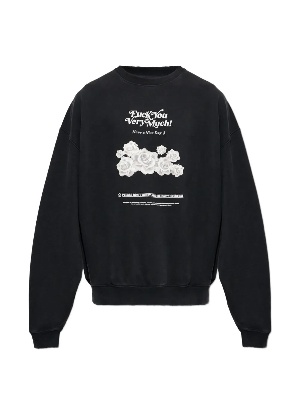 VETEMENTS graphic-print sweatshirt - Nero