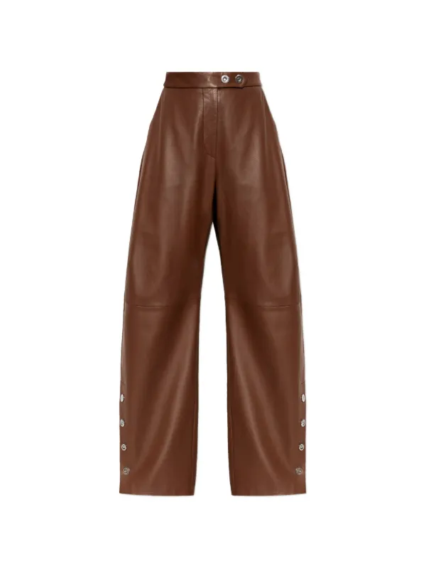 Sportmax High-waist Trousers in Brown